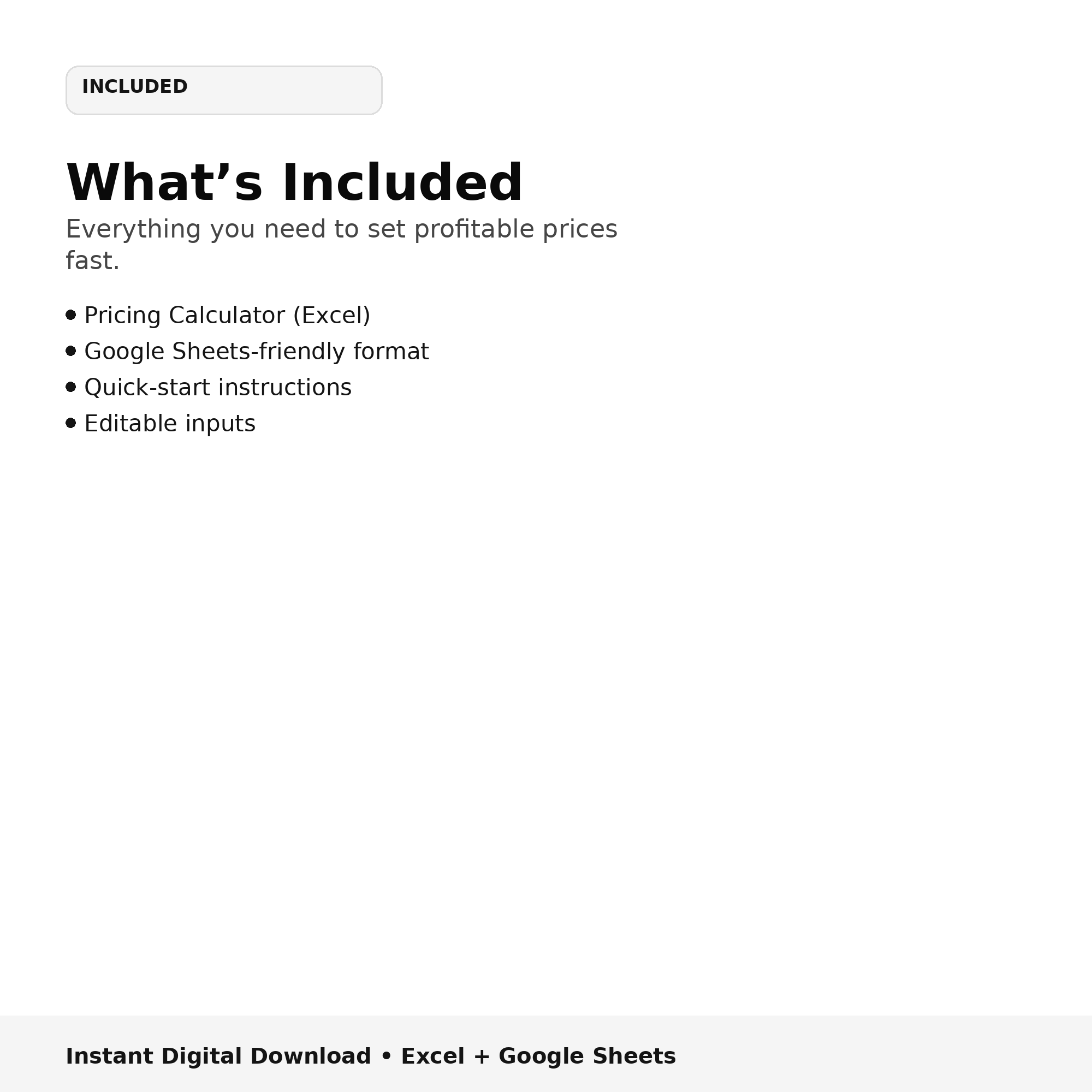 Smart Product Pricing Calculator - Starter Edition