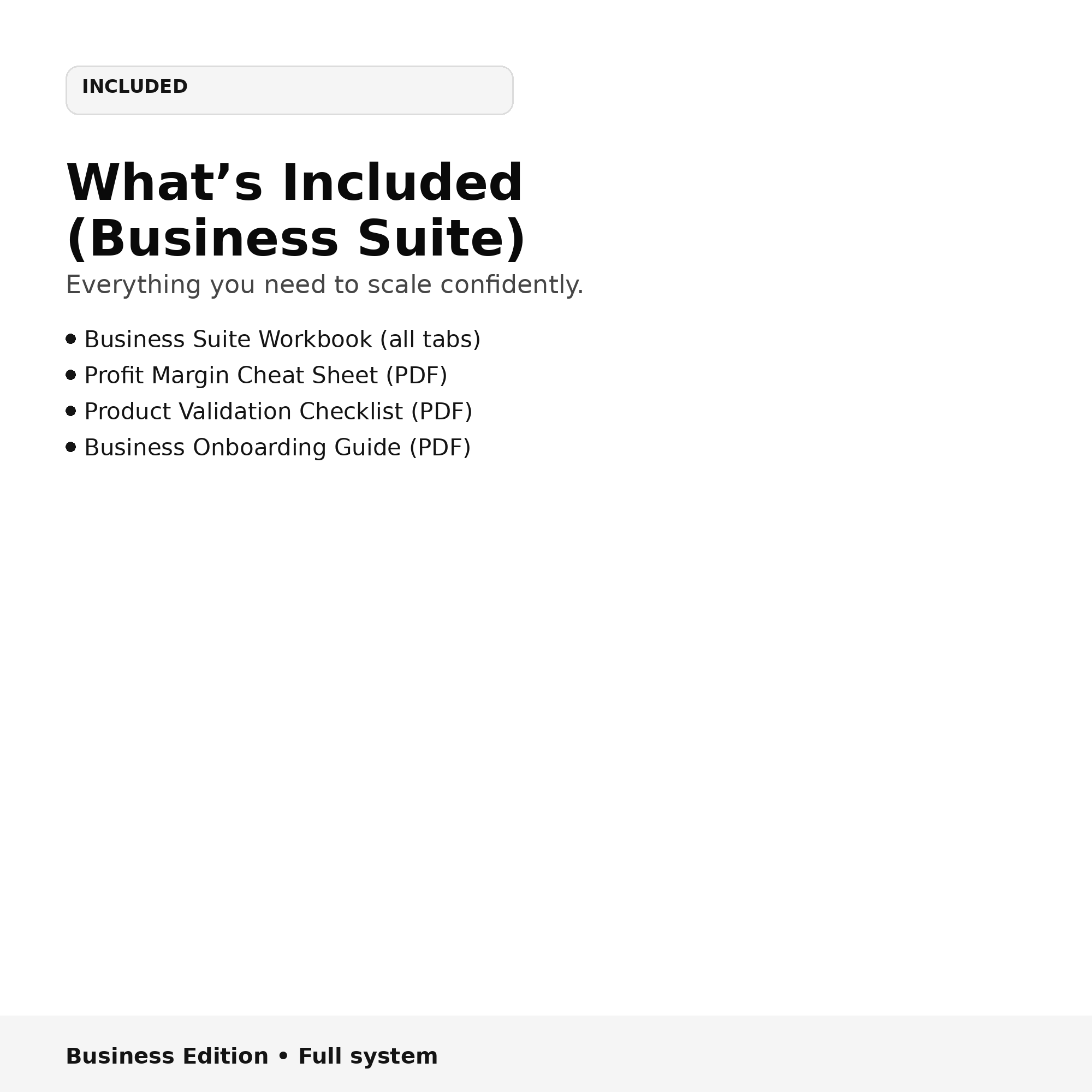 Smart System + Decision Framework - Business Edition | Complete Profitability Suite