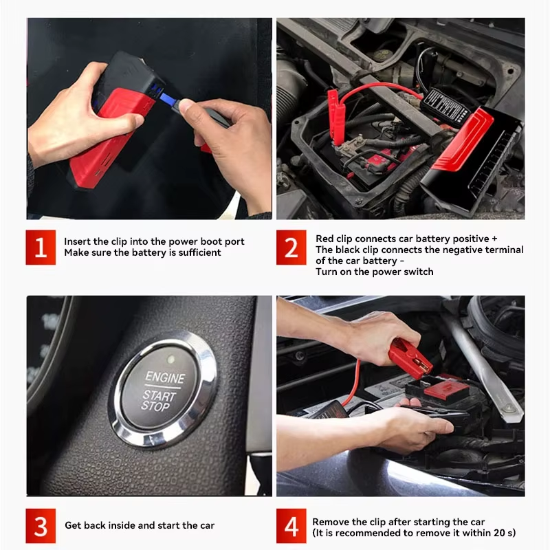 Portable Car Jump Starter 18800mAh - 1200A Power Bank with Air Pump & Emergency Light | 12V Booster