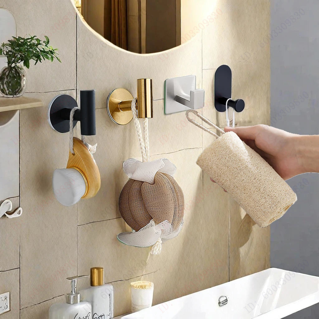 Clear Adhesive Wall Hooks – No Drilling Needed