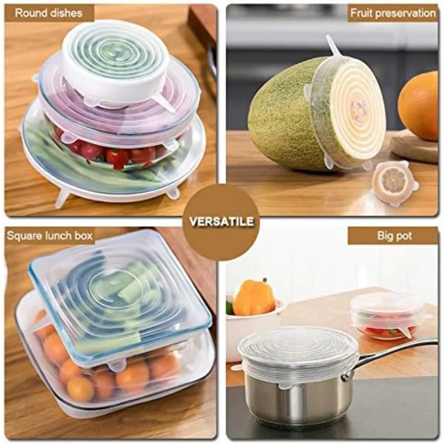 Silicone Stretch Lids – Reusable Bowl Covers
