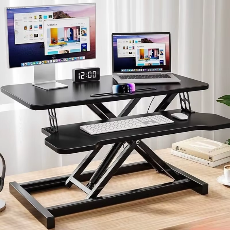 Height Adjustable Standing Desk - Modern Minimalist Computer Table | Ergonomic Laptop Riser