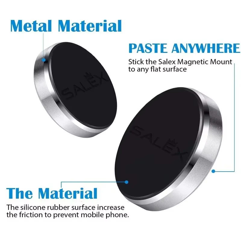 Universal Magnetic Car Phone Holder – Dashboard & Wall Mount (iPhone & Android)