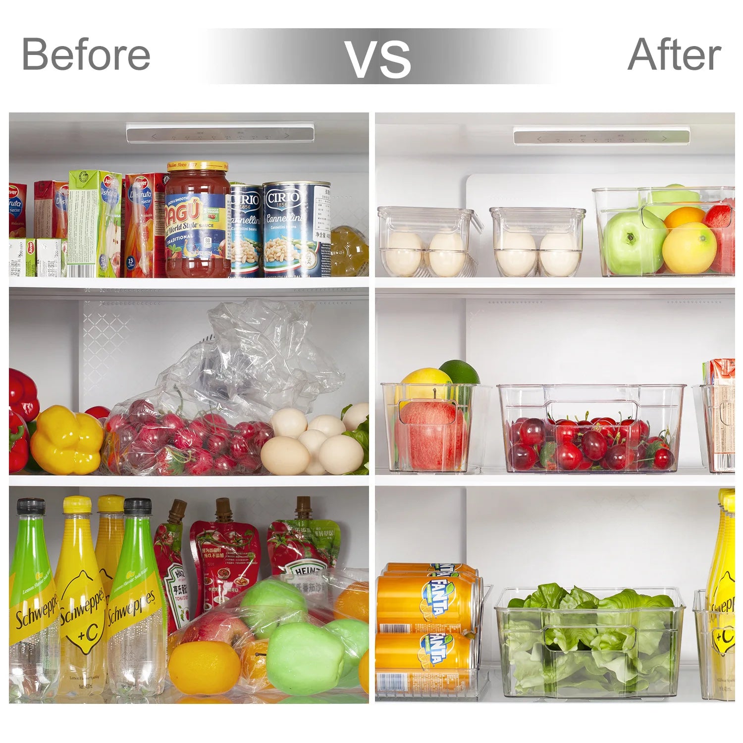 Fridge Organizer Bin – Grab-and-Go Storage
