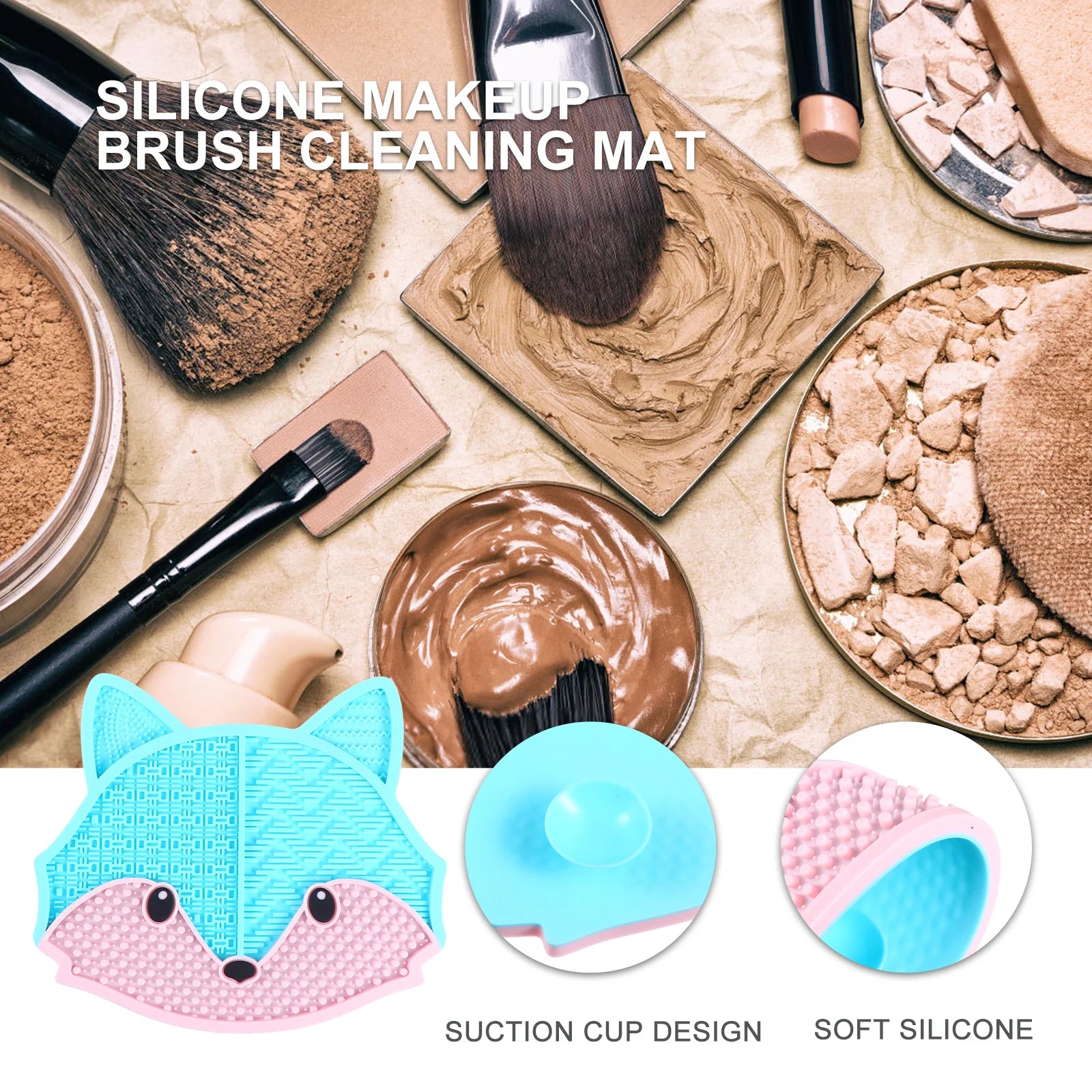 Makeup Brush Cleaning Mat – Fast Deep Clean