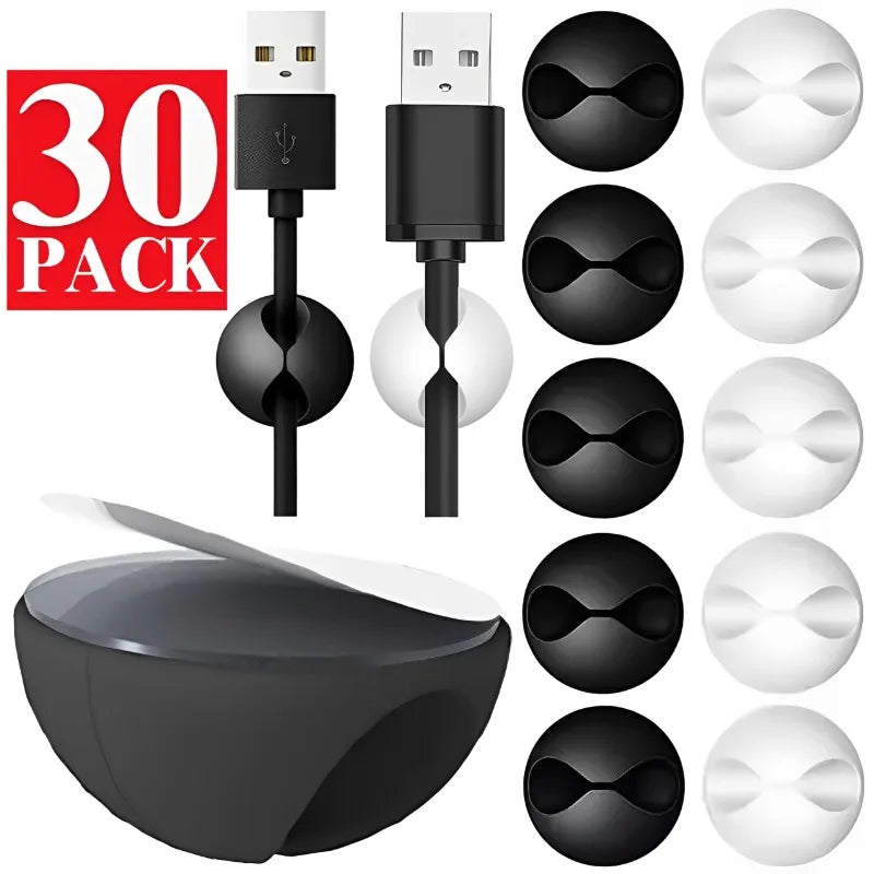 Adhesive Cable Clips – Tidy Desk Instantly