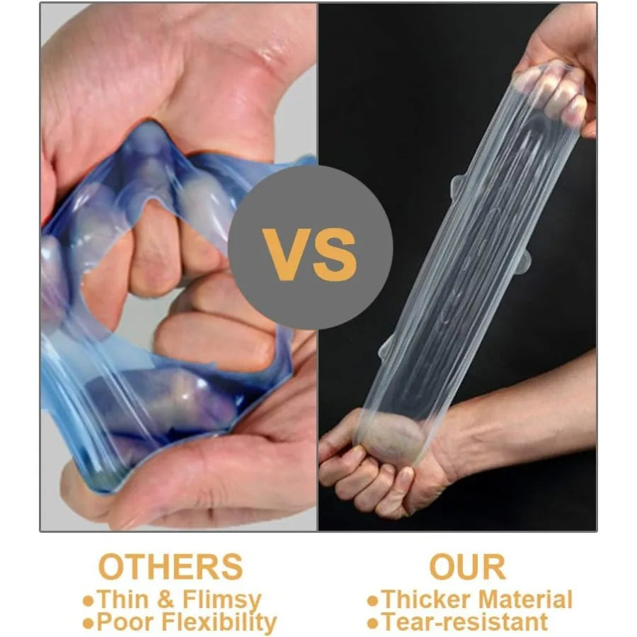 Silicone Stretch Lids – Reusable Bowl Covers