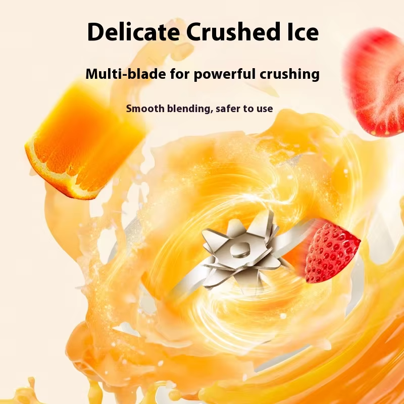 Portable USB Rechargeable Blender - 500ML Electric Juicer | 3-Level Power Adjustment