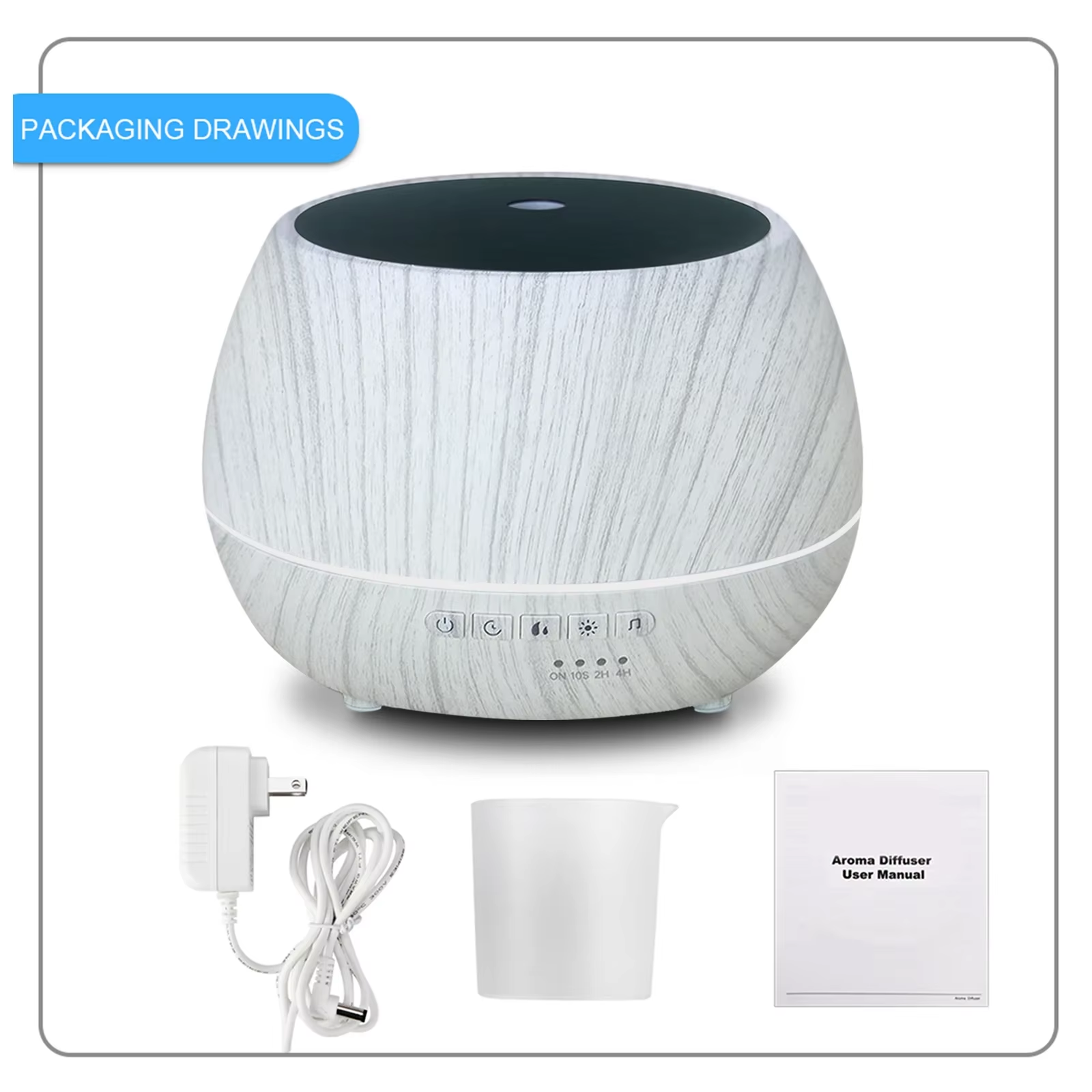 Tuya WiFi Smart Humidifier - 500ml Aroma Oil Diffuser | Alexa Google Compatible Ultrasonic Mist Maker