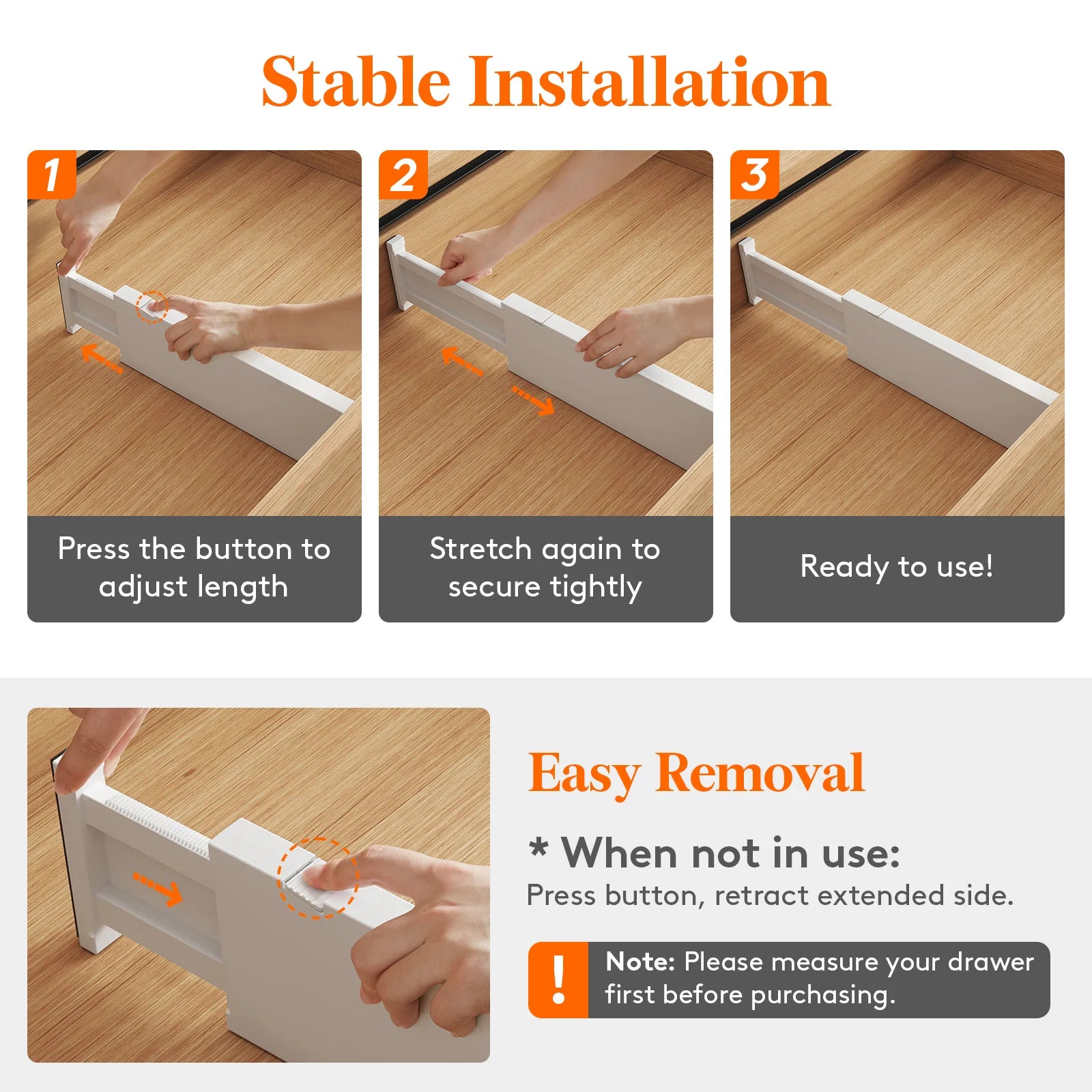Adjustable Drawer Dividers – Instant Organization