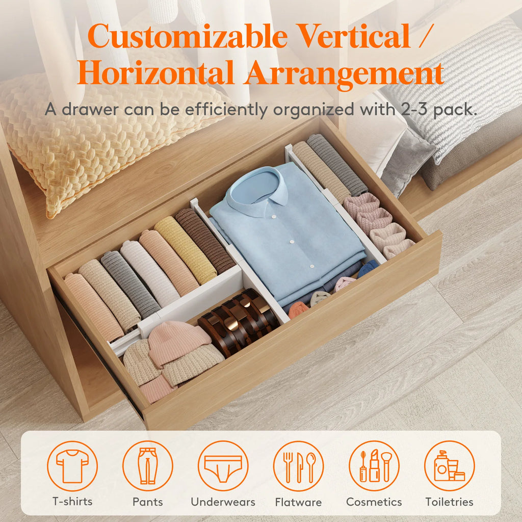 Adjustable Drawer Dividers – Instant Organization