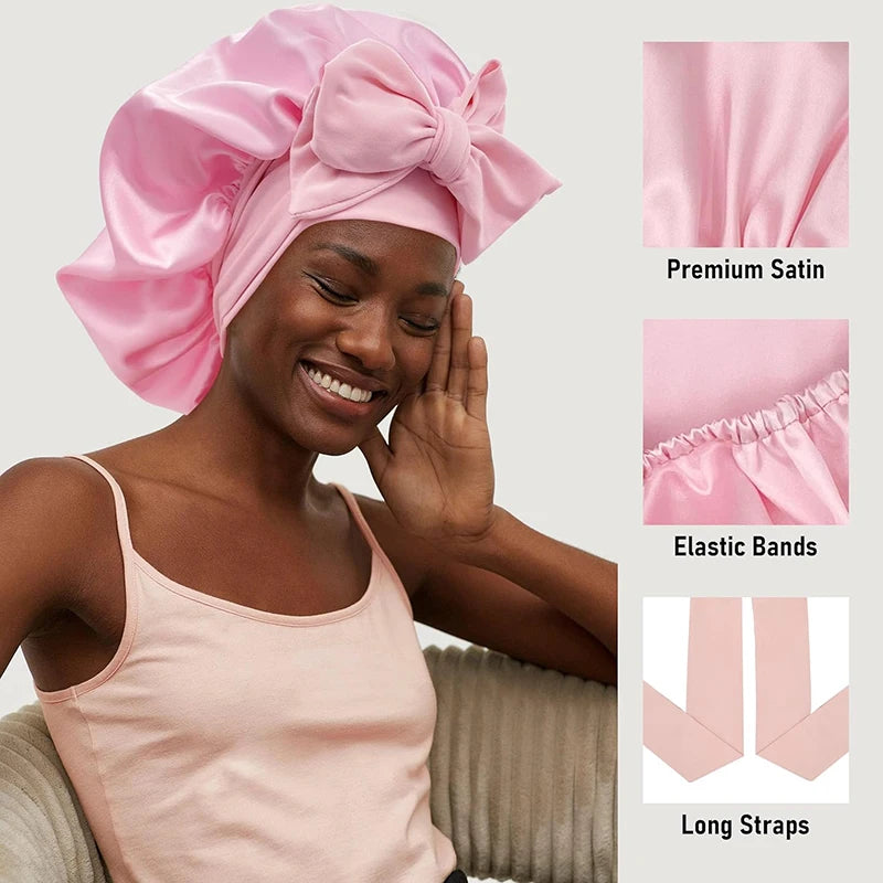 Satin Sleep Bonnet – Protect Hair While You Sleep