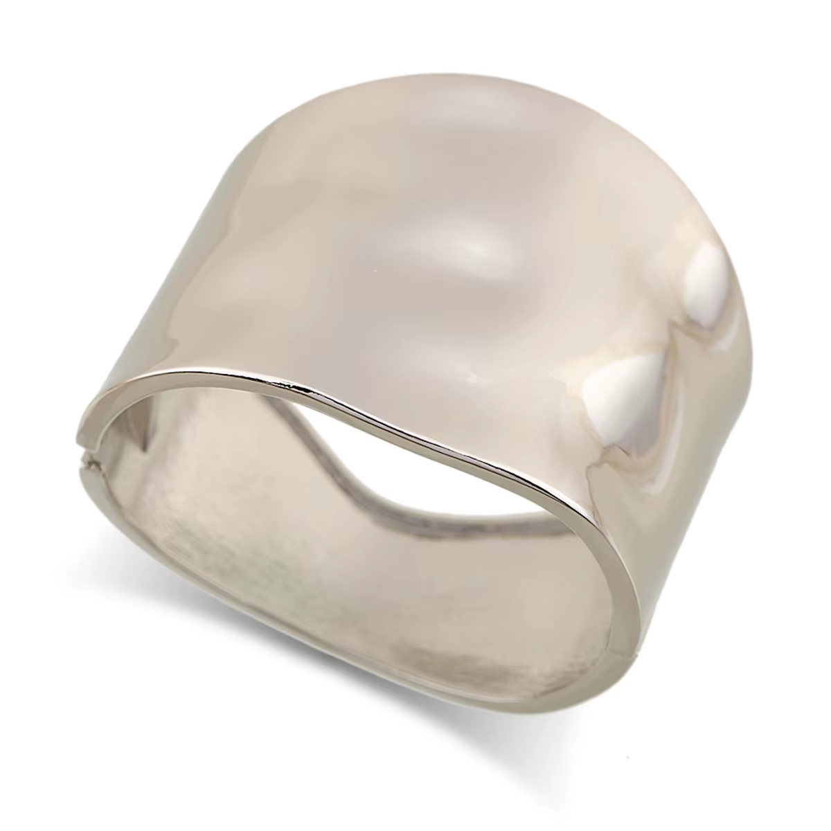 KMVEXO Punk Hip-Hop Wide Geometric Bangle Bracelet - Statement Metal Cuff for Women & Men