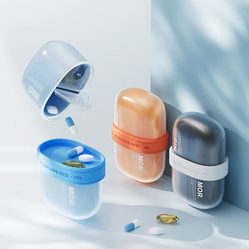 Compact Pill Case – Pocket Daily Organizer