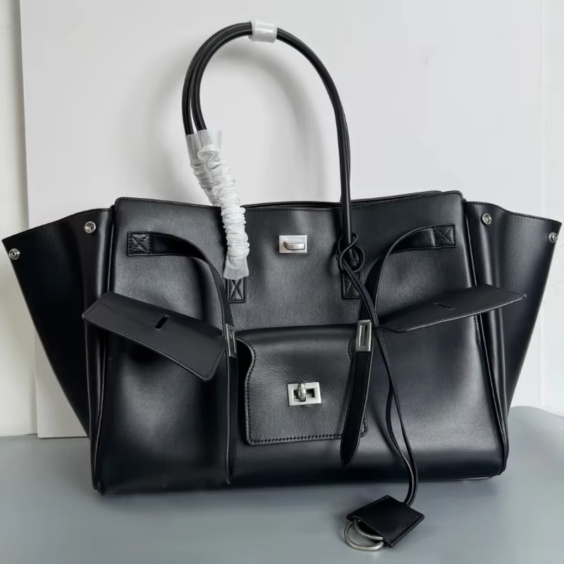 Rodeo Lock Tote Bag - High-Quality Soft PU Leather Handbag | Large Capacity Commuter Shoulder Bag