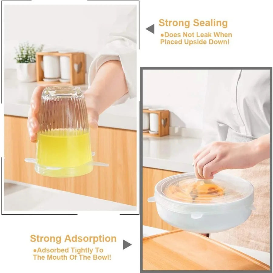Silicone Stretch Lids – Reusable Bowl Covers