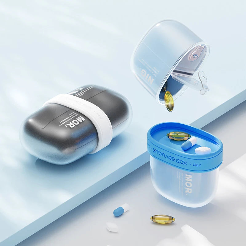Compact Pill Case – Pocket Daily Organizer