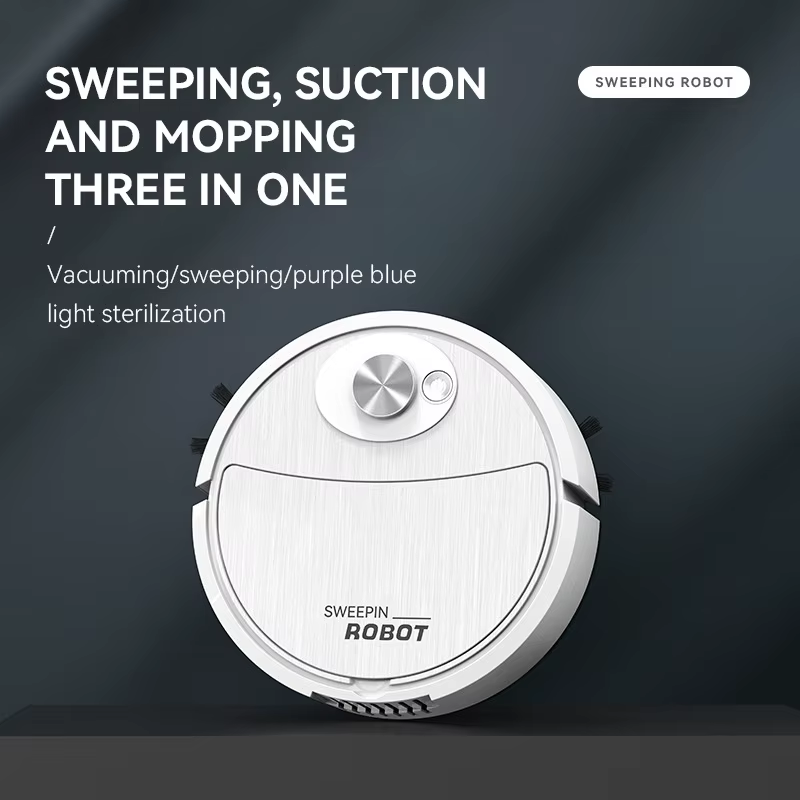 Smart Robot Vacuum Cleaner - 3-in-1 Mopping, Sweeping & Suction | USB Rechargeable for Pet Hair & Carpets