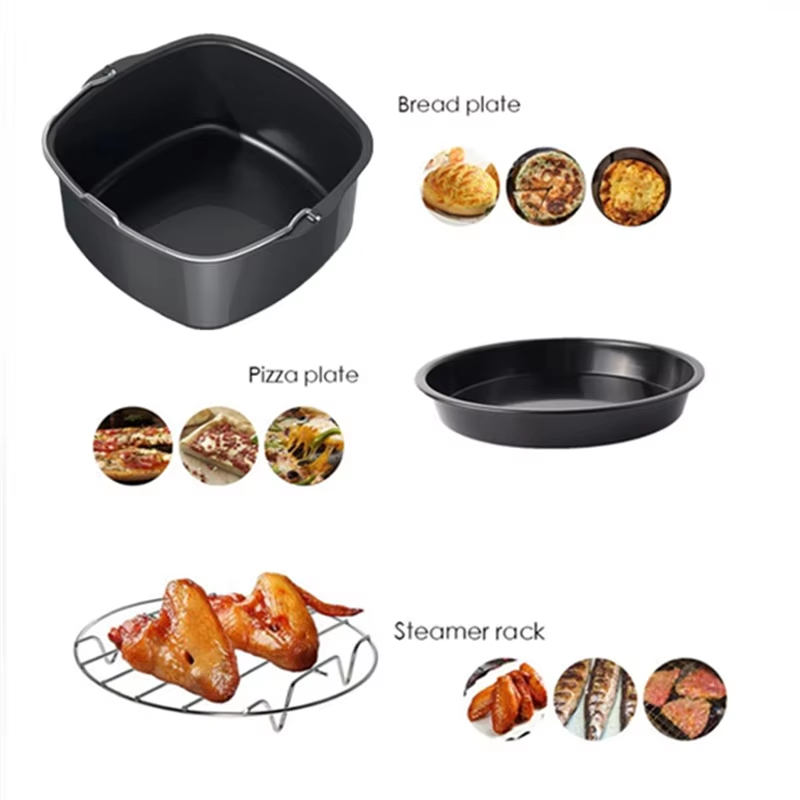 Air Fryer Accessories 11Pcs Kit - 7 Inch Compatible Set | Dishwasher Safe Cooking Tools